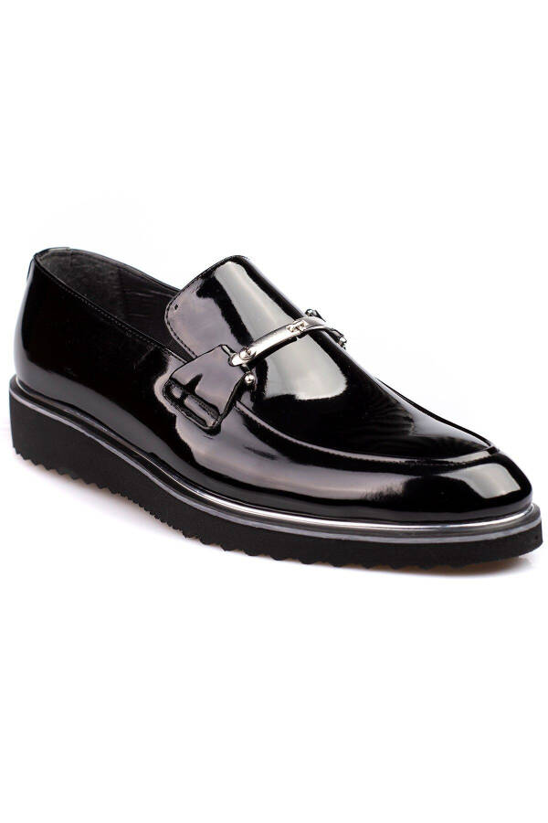 Patent Leather and Matte Black Classic Men's Shoes Suitable for Groom's Suit and Suit - 4