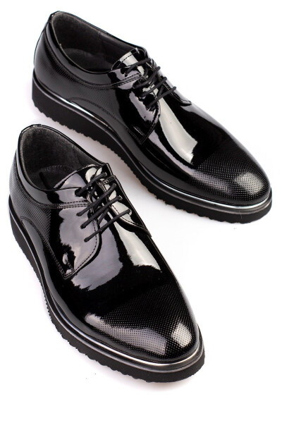 Patent Leather Classic Men's Shoes Suitable for Suits and Tuxedos - 1