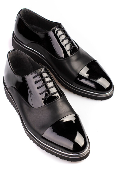 Patent Leather, High Heel, Classic, Groom, Suit Dress Shoes for Men - 1