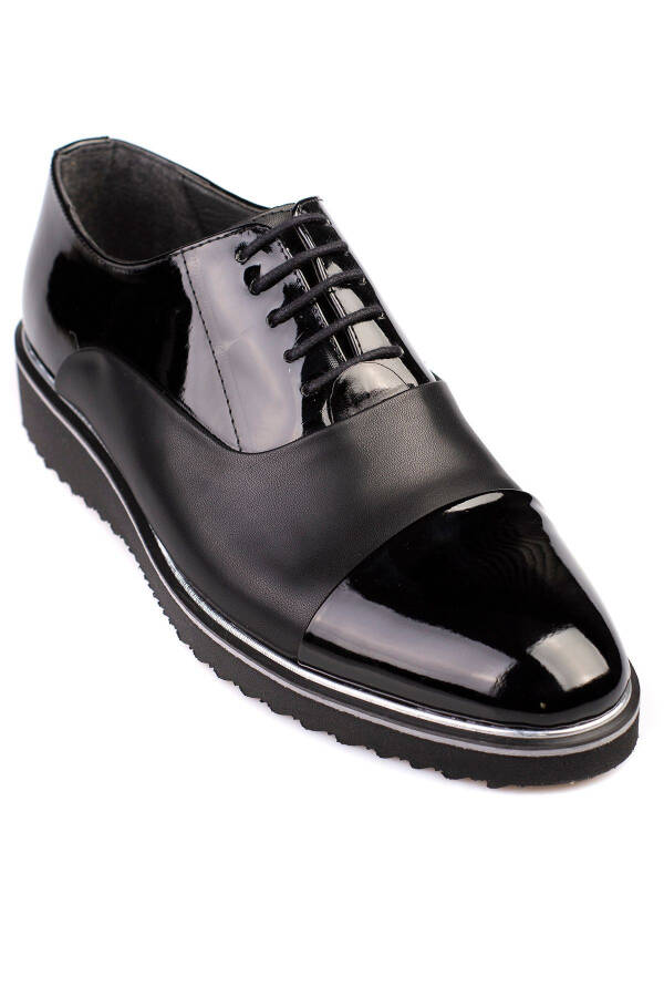 Patent Leather, High Heel, Classic, Groom, Suit Dress Shoes for Men - 3