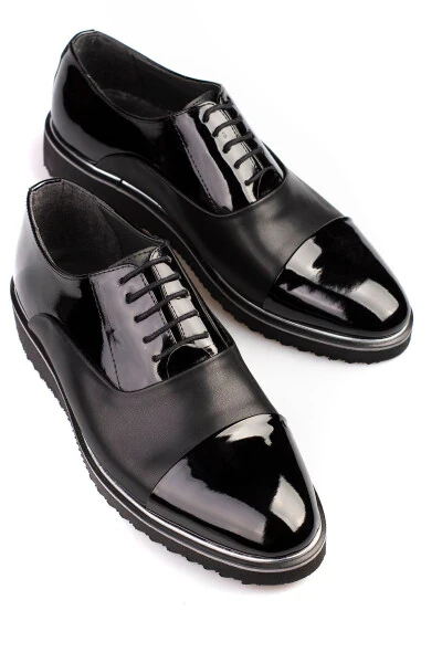 Patent Leather, High Heel, Classic, Groom, Suit Dress Shoes for Men - Modazone