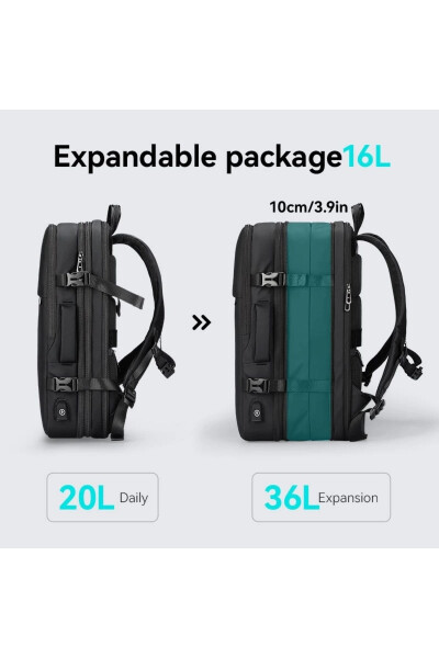 Pathrato Laptop Backpack, Lockable USB Charging Kit, Expandable, Mr8057y_00 - 14