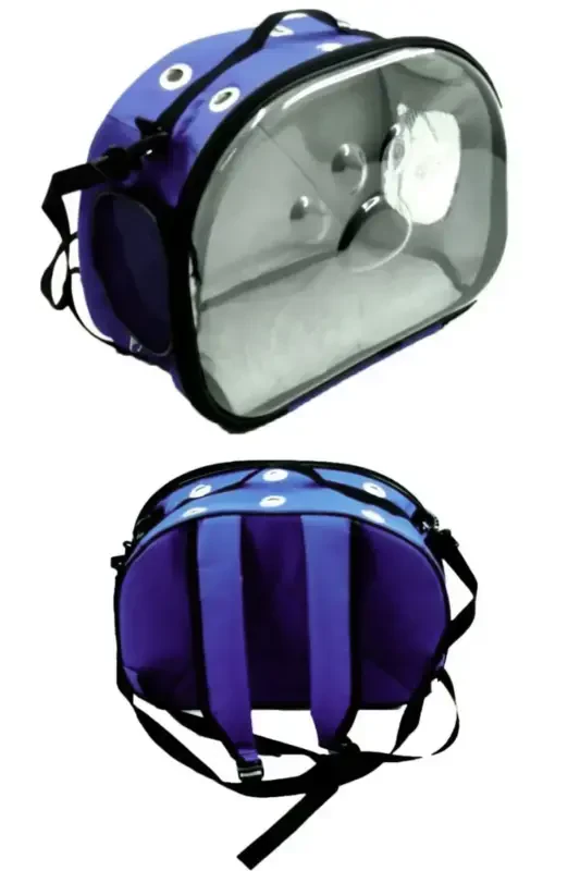 Pati naqshli mushuk it orqa qo'l va yelkada ko'tariladigan uy hayvonlari tashish sumkasi to'q sariq-to'q sariq - 3