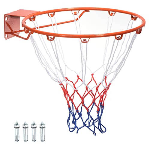 PATIKIL Basketball Rim, Replacement Wall Door Mounted Hanging Standard Goal Fit Most Sizes of Backboard Indoor and Outdoor, (Thicken Solid) - 1