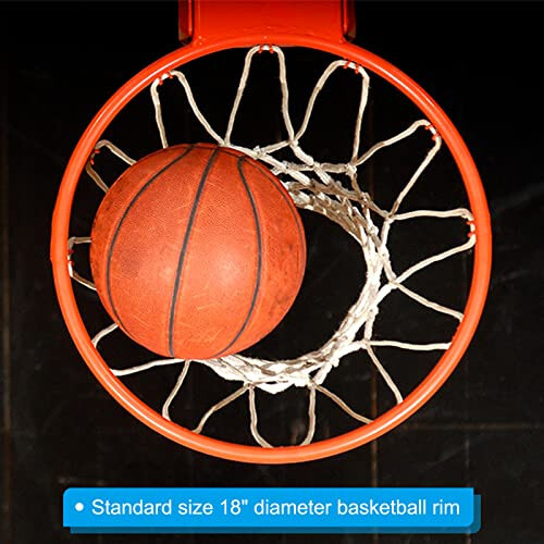 PATIKIL Basketball Rim, Replacement Wall Door Mounted Hanging Standard Goal Fit Most Sizes of Backboard Indoor and Outdoor, (Thicken Solid) - 5