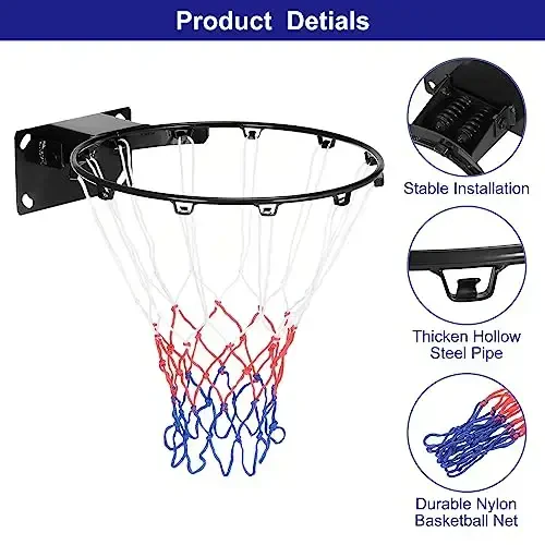 PATIKIL Basketball Rim Replacement with Strong Spring - 3