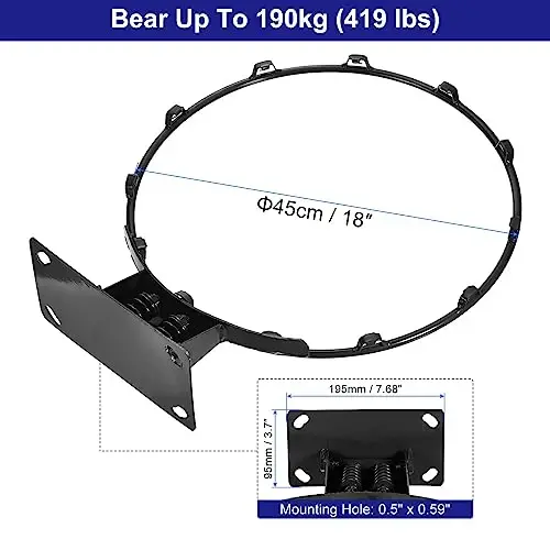 PATIKIL Basketball Rim Replacement with Strong Spring - 2