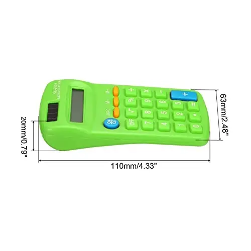 PATIKIL Basic 8 Digit LCD Display Calculator - 4 Function Small Desktop Handheld for Home Office, Battery Powered, Green - PATIKIL (1)
