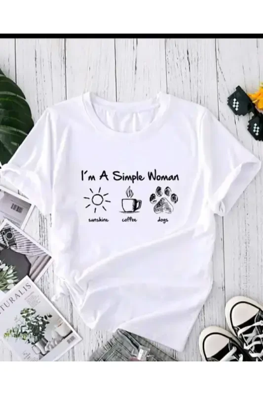 Patili Baskılı T-shirt-Patili - 1