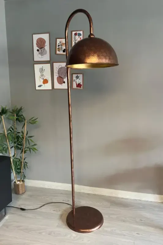 Patina Lambader Zamonaviy Dekorativ Metall Yashash Xonasi Ish Xonasi Zamin Chiroq-Patina - BAMYUM