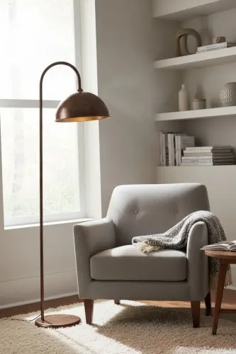 Patina Lamp Modern Decorative Metal Living Room Study Room Floor Lamp-Patina - BAMYUM (1)