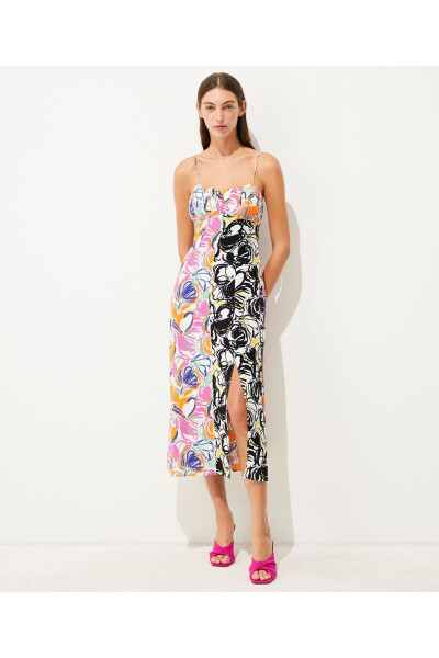 Pattern mix halter dress - 2