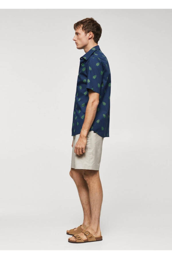 Patterned 100% Cotton T-Shirt - 7