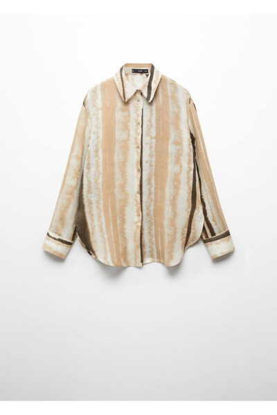 Patterned 100% Rami Shirt - 3