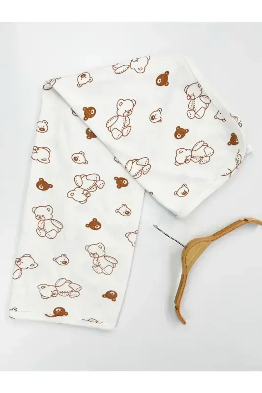 PATTERNED BLANKET & SWADDLE 85X90 CM COTTON FABRIC - 4