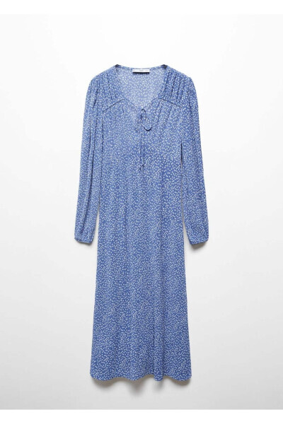 Patterned Bow Dress - 3