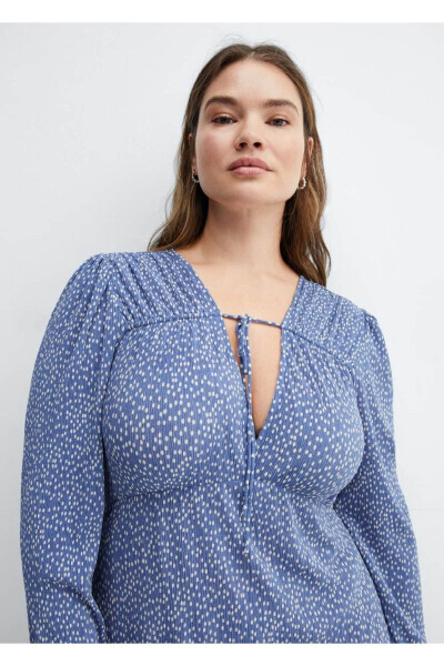 Patterned Bow Dress - 6