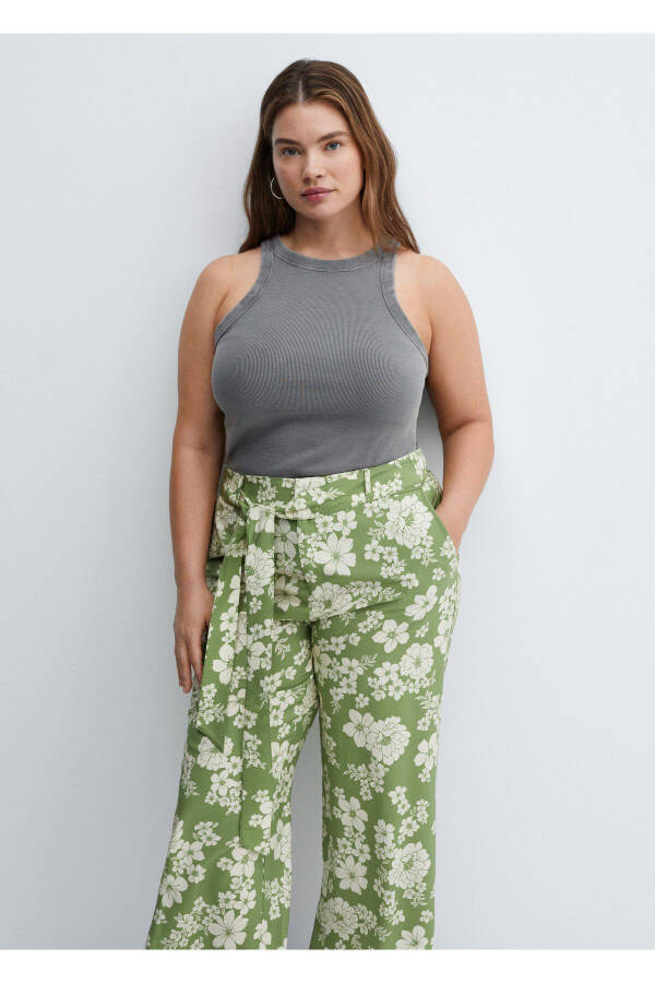 Patterned bow-tie pants - 10