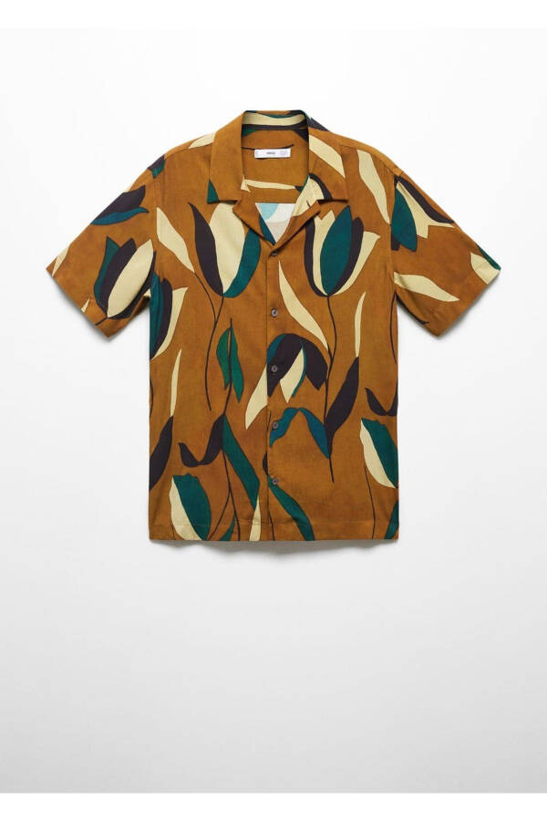 Patterned bowling collar shirt - 3