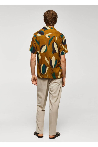 Patterned bowling collar shirt - 4