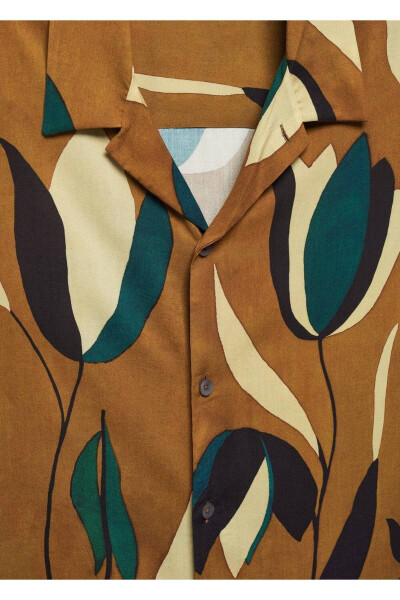 Patterned bowling collar shirt - 6