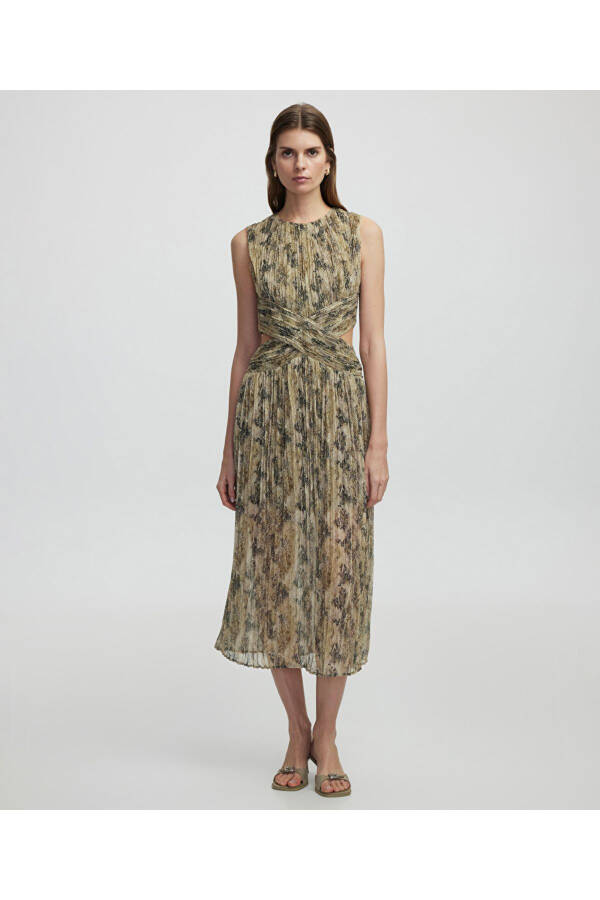 Patterned chiffon dress - 5