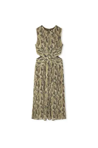 Patterned chiffon dress - 3