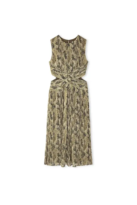 Patterned chiffon dress - 3