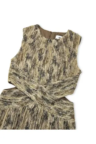 Patterned chiffon dress - 4