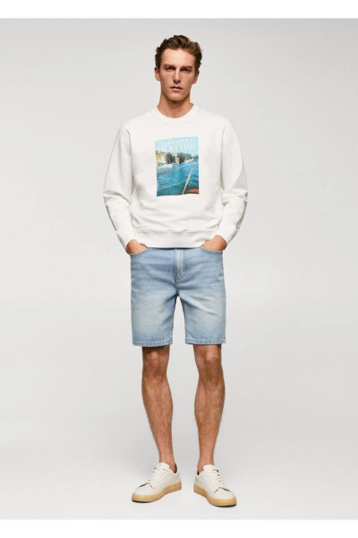 Patterned cotton sweatshirt - 2