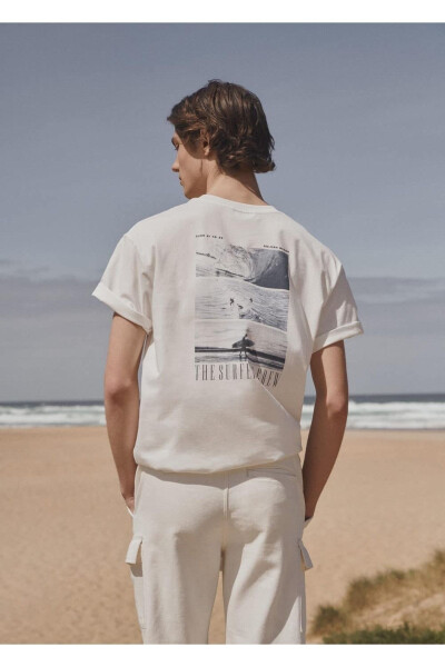 Patterned Cotton T-Shirt - 5