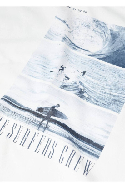 Patterned Cotton T-Shirt - 6