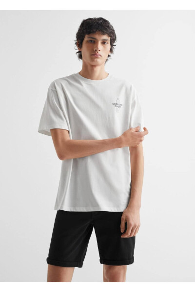 Patterned Cotton T-Shirt - 9