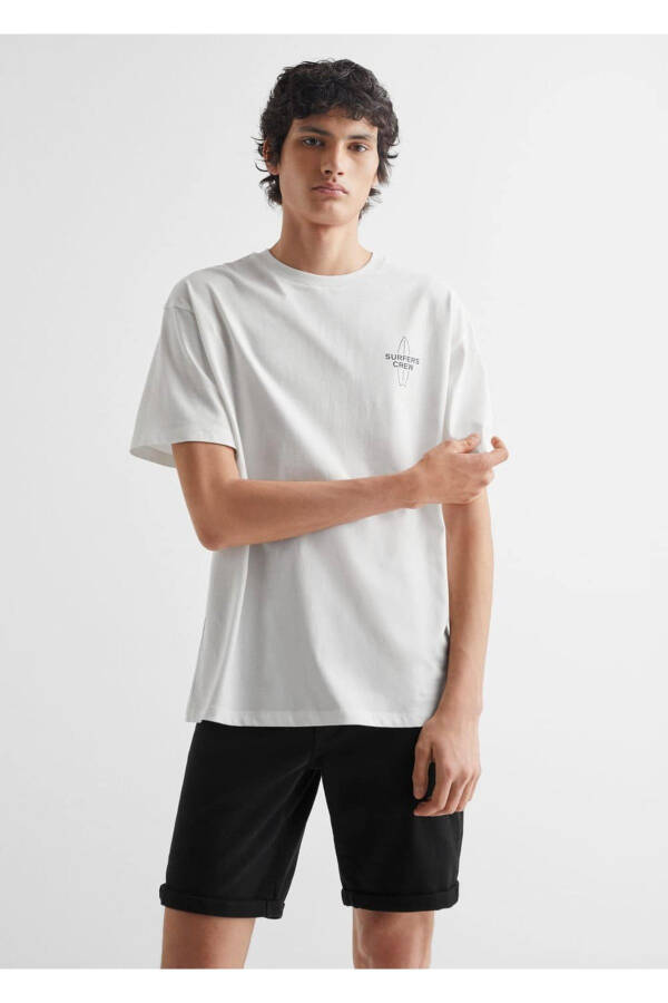 Patterned Cotton T-Shirt - 9