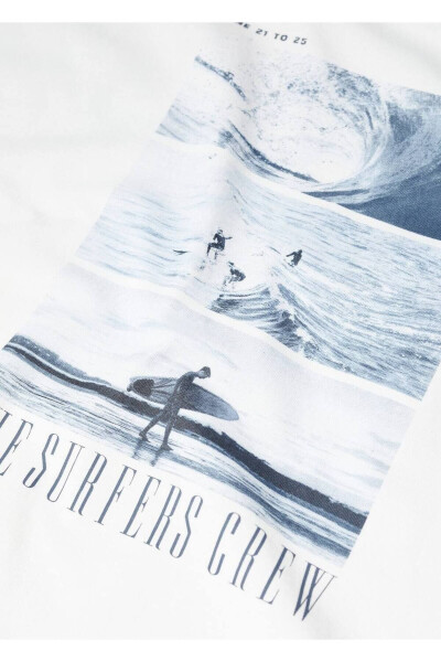 Patterned Cotton T-Shirt - 14