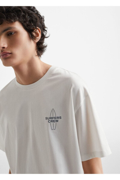 Patterned Cotton T-Shirt - 15