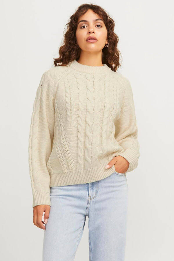 Patterned crew neck sweater - 6