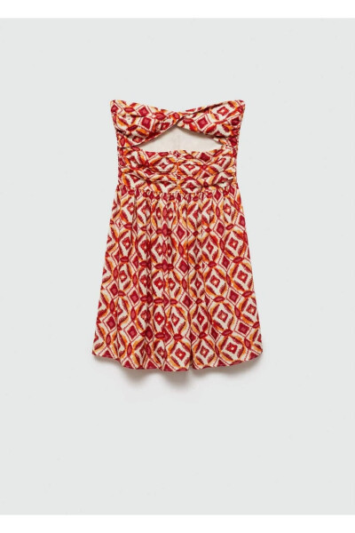 Patterned Cut-Out Detail Dress - MANGO TEEN (1)