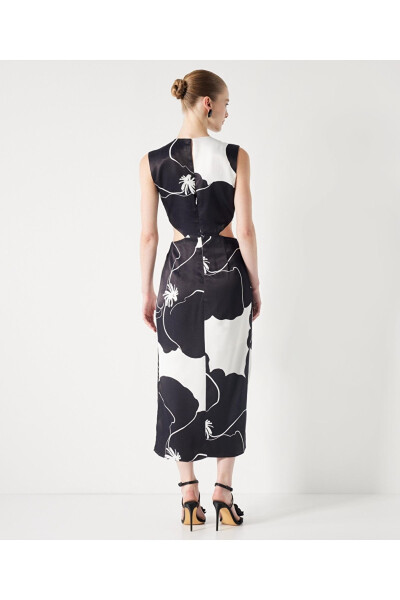 Patterned cutout dress - 4