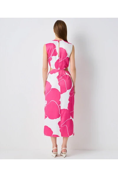 Patterned draped dress - 5