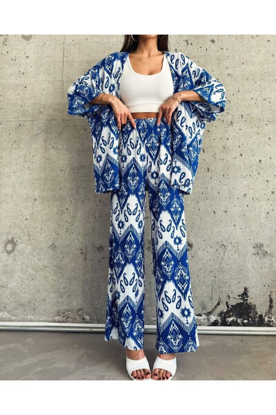 Patterned Kimono Set - 9