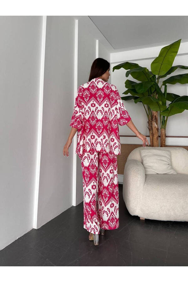 Patterned Kimono Set - 16