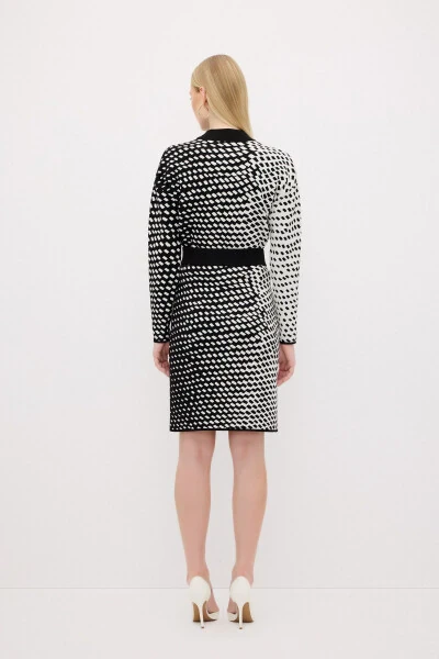 Patterned Knit Skirt - 5