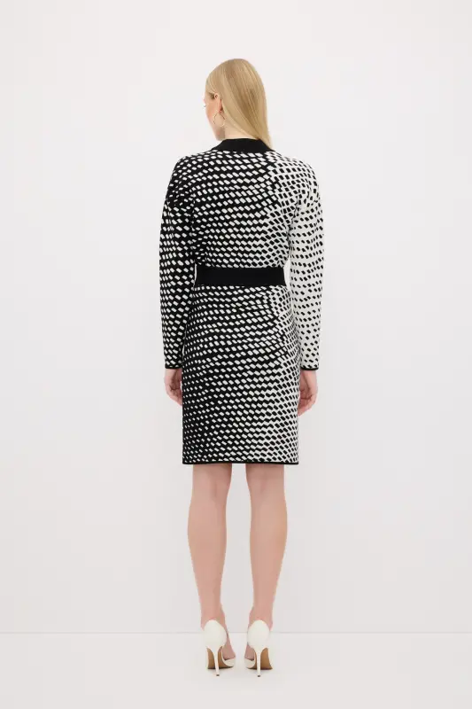 Patterned Knit Skirt - 6