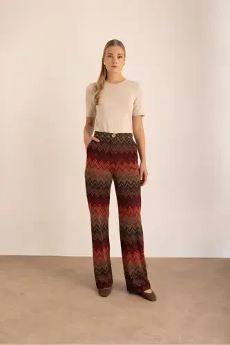 Patterned Knitted Pants - AKER (1)