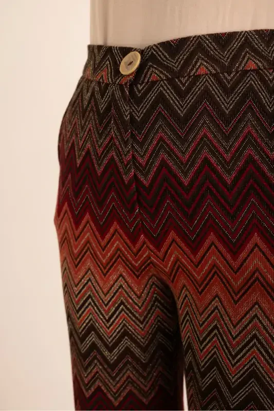 Patterned Knitted Pants - 4