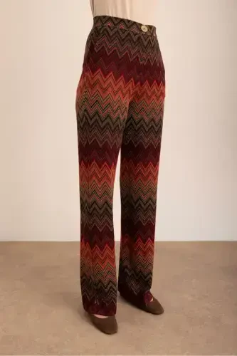 Patterned Knitted Pants - 5