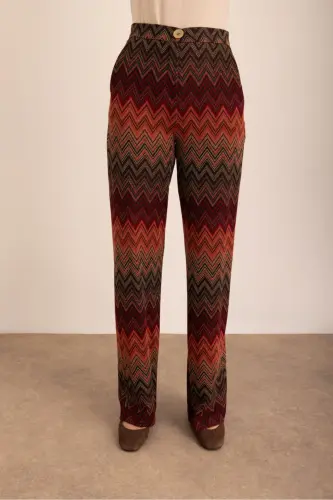Patterned Knitted Pants - 10