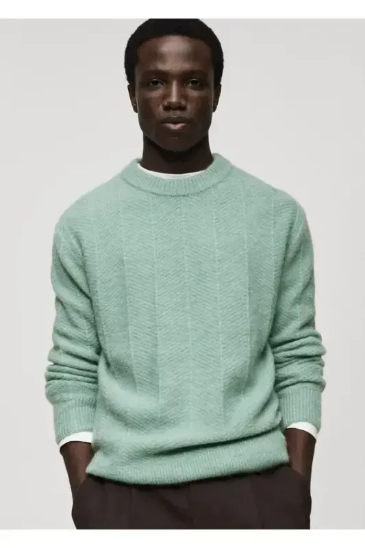 Patterned knitted sweater - 1