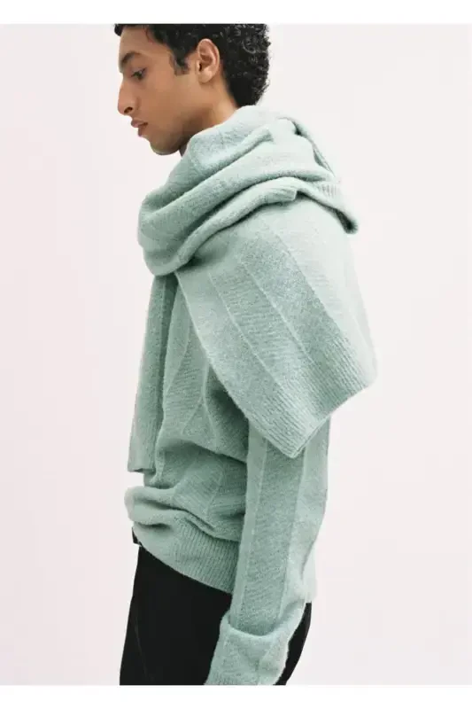 Patterned knitted sweater - 6